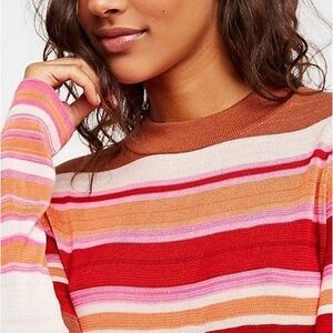 Free people “show off your stripes tee” in red